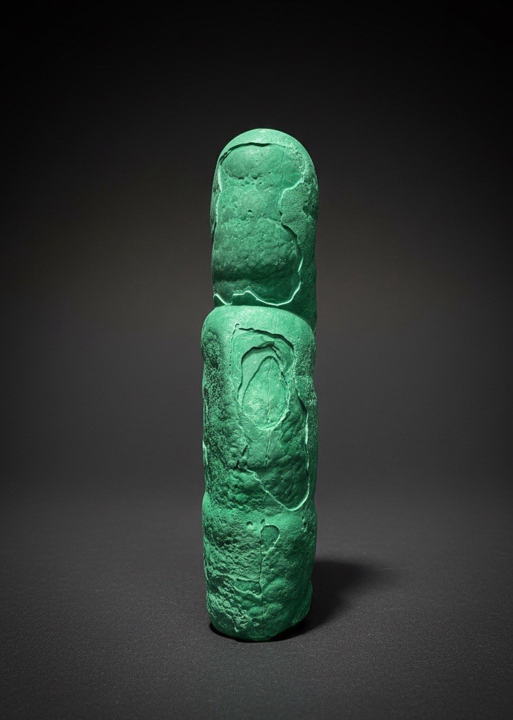 3.7” Druzy Malachite Stalactite — Botryoidal “Cave” Formation | DR Congo