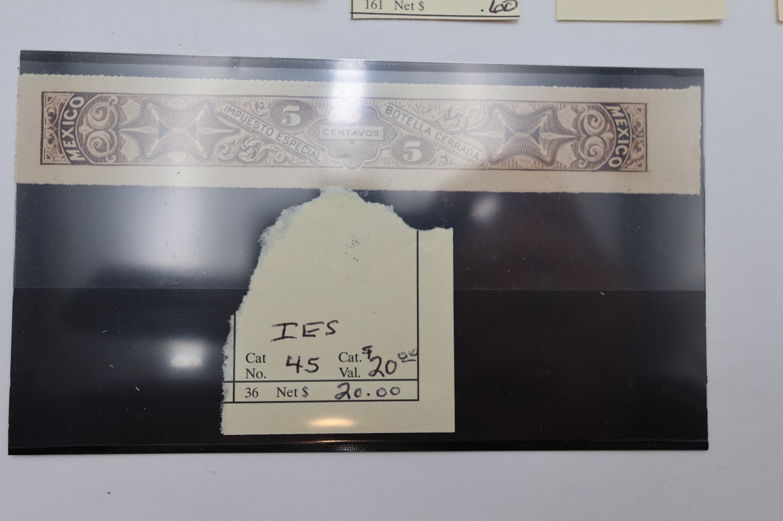 MEXICO REVENUE PAGE LOT ALL DIFFERENT IES1 IES45 WITH TALON IMPUESTO ESPECIAL