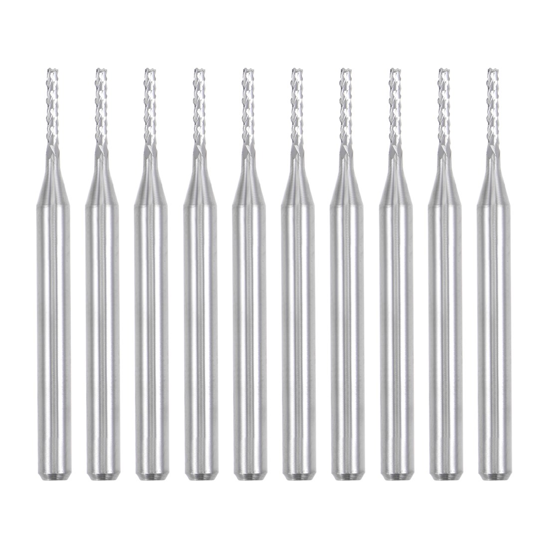 10Pcs 1.2mm Carbide End Mill Engraving Milling Cutter CNC Router Bit 1/8" Shank