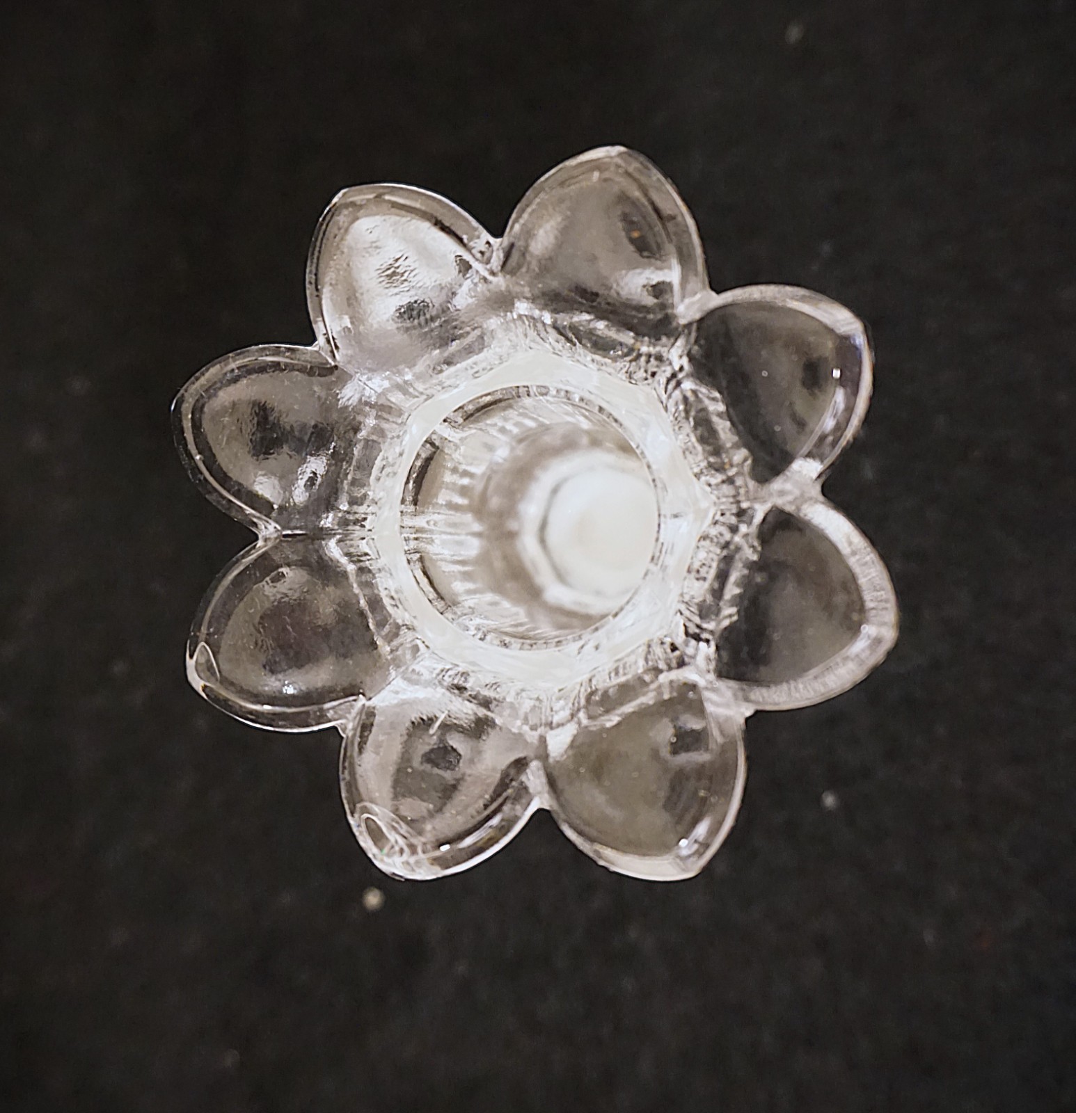 Antique Baccarat chandelier cup/lighting part/Hand Cut/France C.1900/Crystal