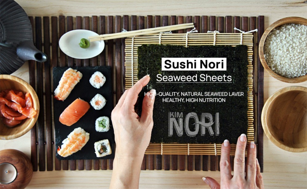 Roasted Seaweed Sushi Nori - 1 Pack X 10 Full Size Sheet 25g (0.88 oz)