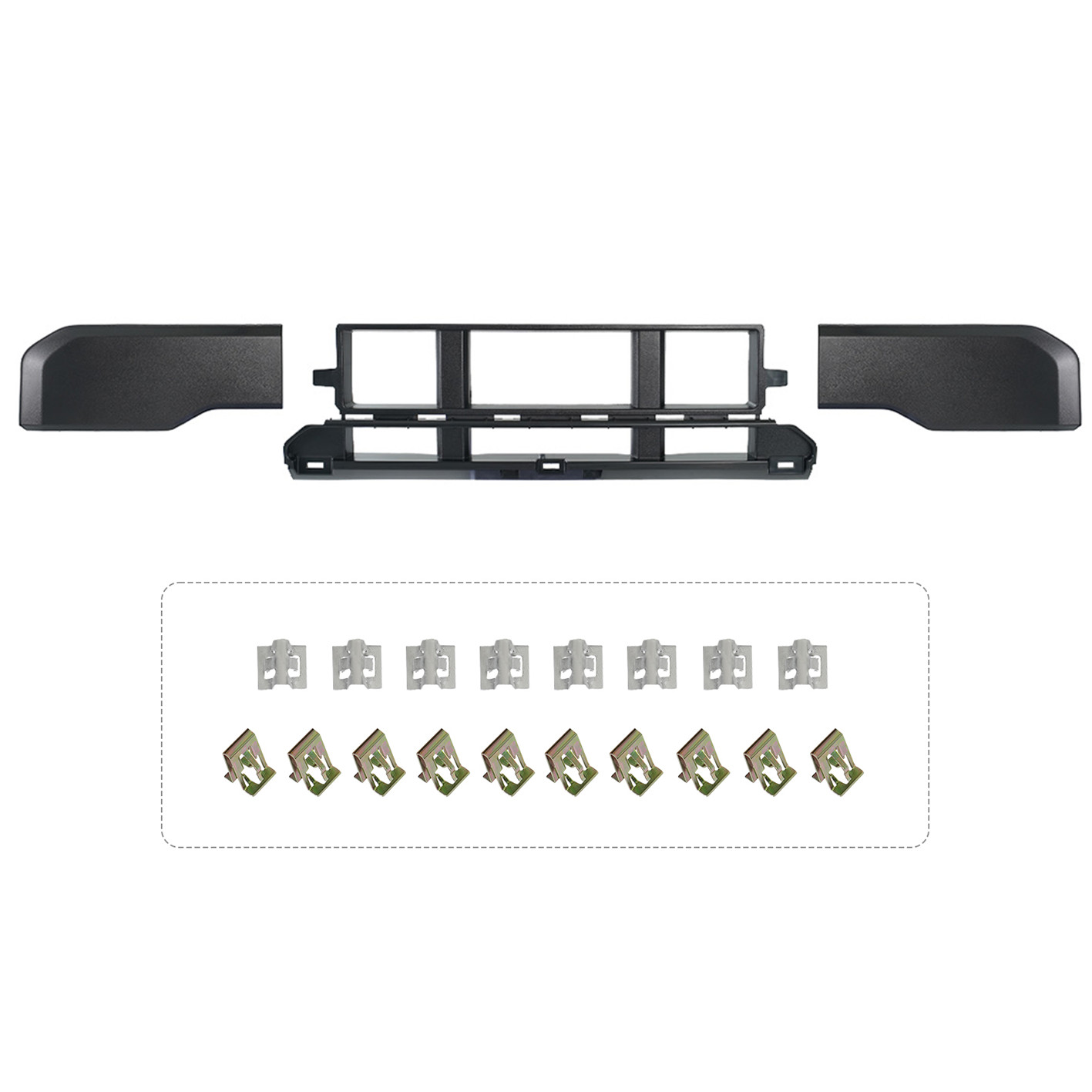 Front Bumper Assembly For 2024-2025 Ford F-150 Upgrade Foglights w/o Sensor Hole
