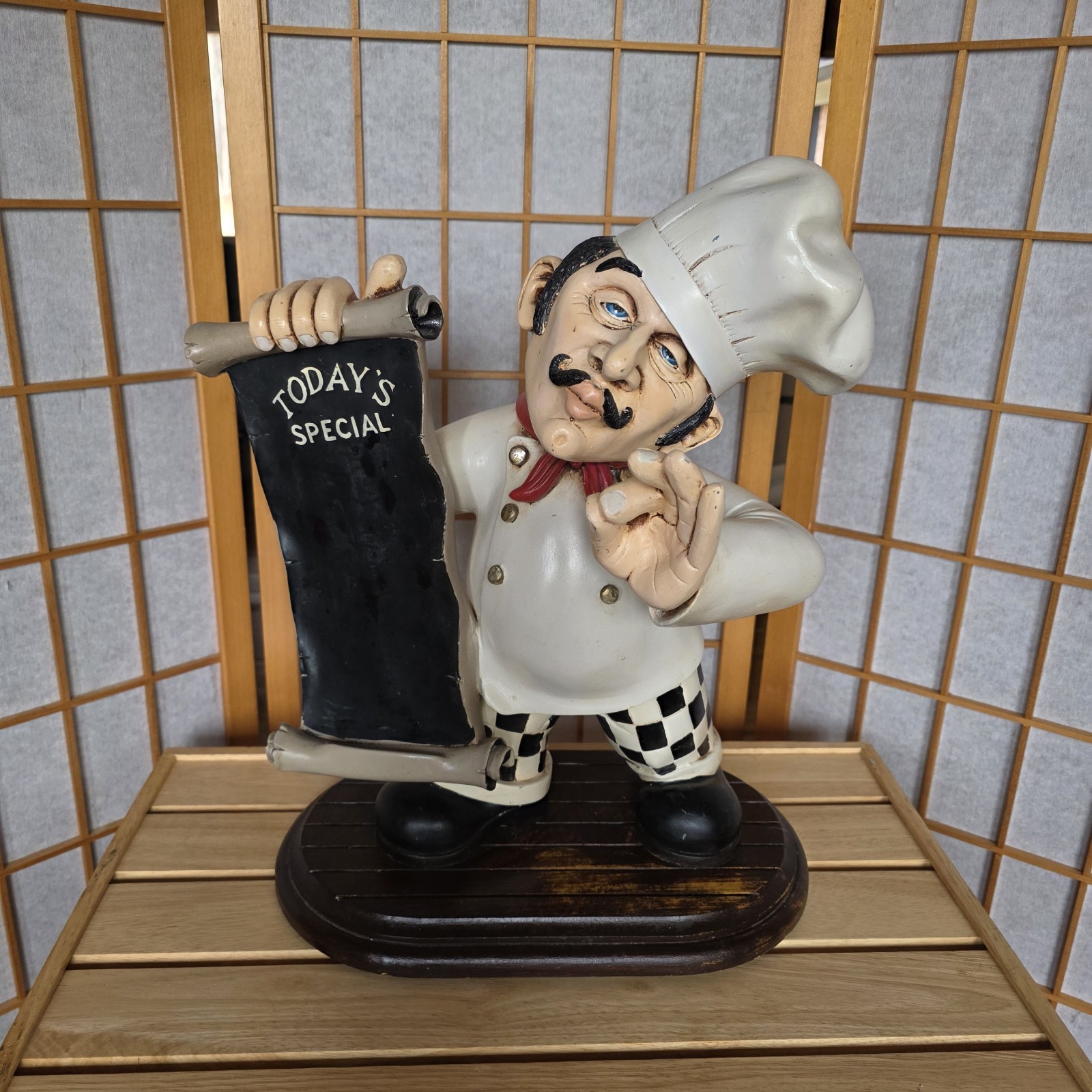 Peter Mook Pastry Chef Menu Display Chalkboard Home Or Restaurant Decor 18" Fun