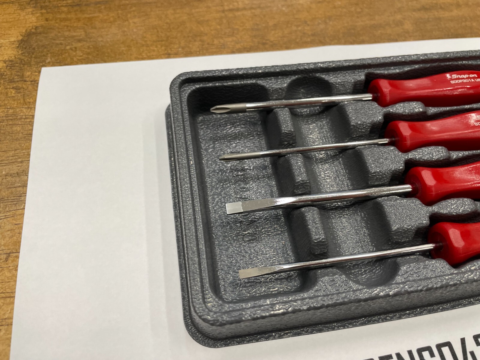 Snap-on SDDX40AR 4pc Mini Hard Grip Combination Screwdriver Set