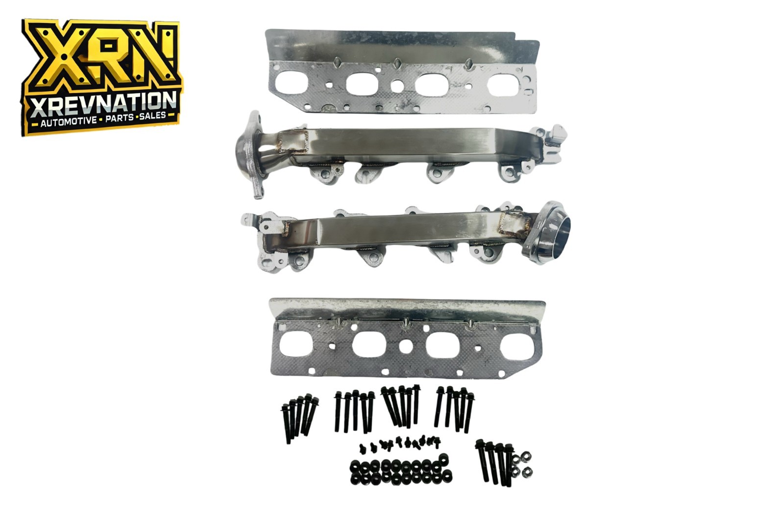 High Flow SS Exhaust Manifold Kit for 2009–24 Dodge Ram 1500 2500 3500 5.7 HEMI