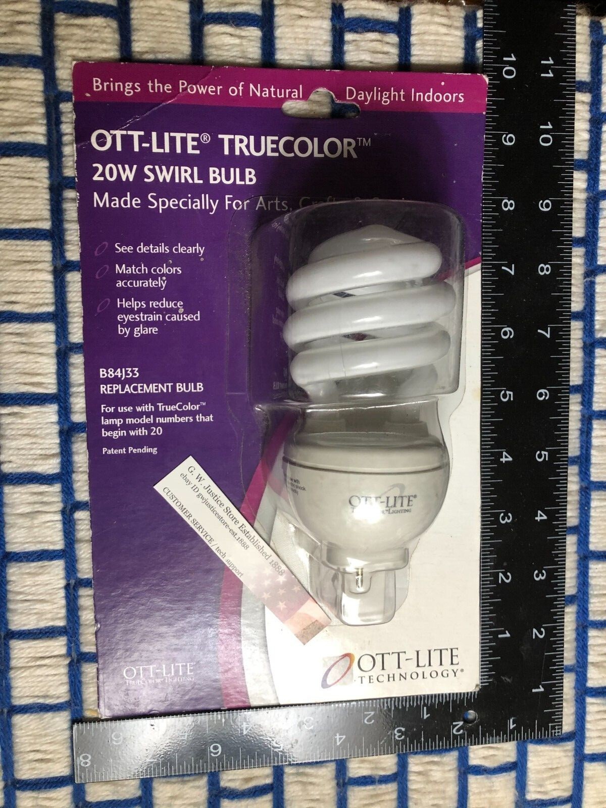 NEW SB25-P Ott-lite 25w plug in 25 watt type P H34J3K or 20w type M or 13w