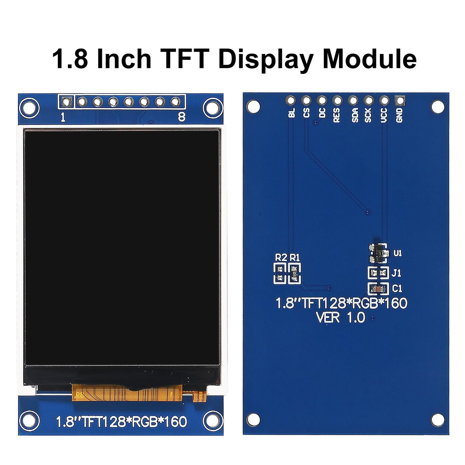 XIITIA 2pcs 1.8" SPI TFT LCD Display Module 128x160 RGB Screen 3.3V...
