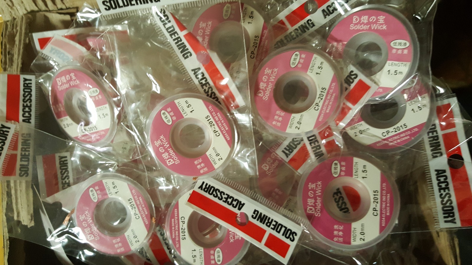 1 PC. - Durable 1.5M x 2.0 mm Copper Braid Desoldering Solder Removal Wick