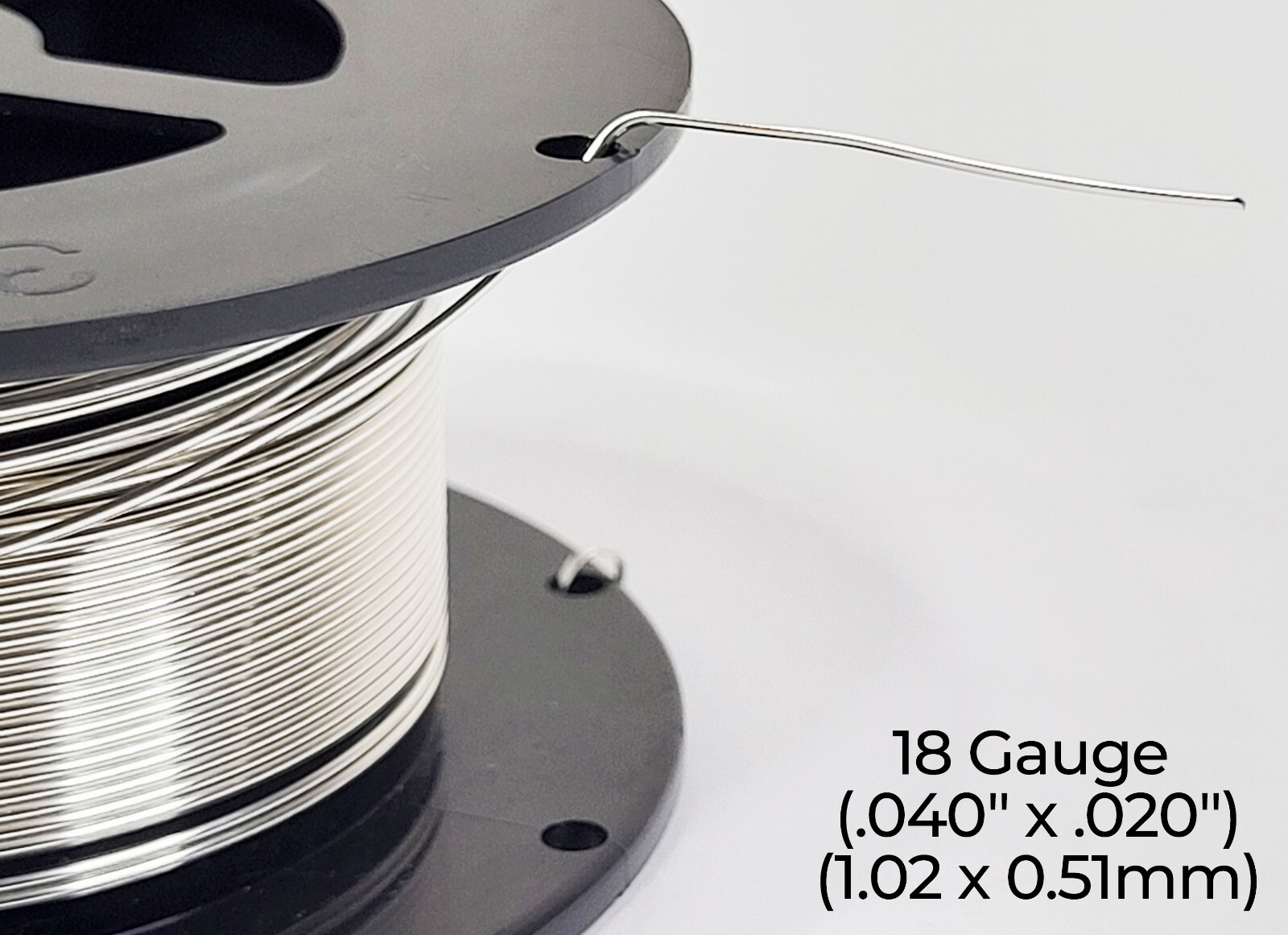 940 Argentium Silver Wire | Half Round, Half Hard | 8-22 Gauge | 1-10 Ft | USA