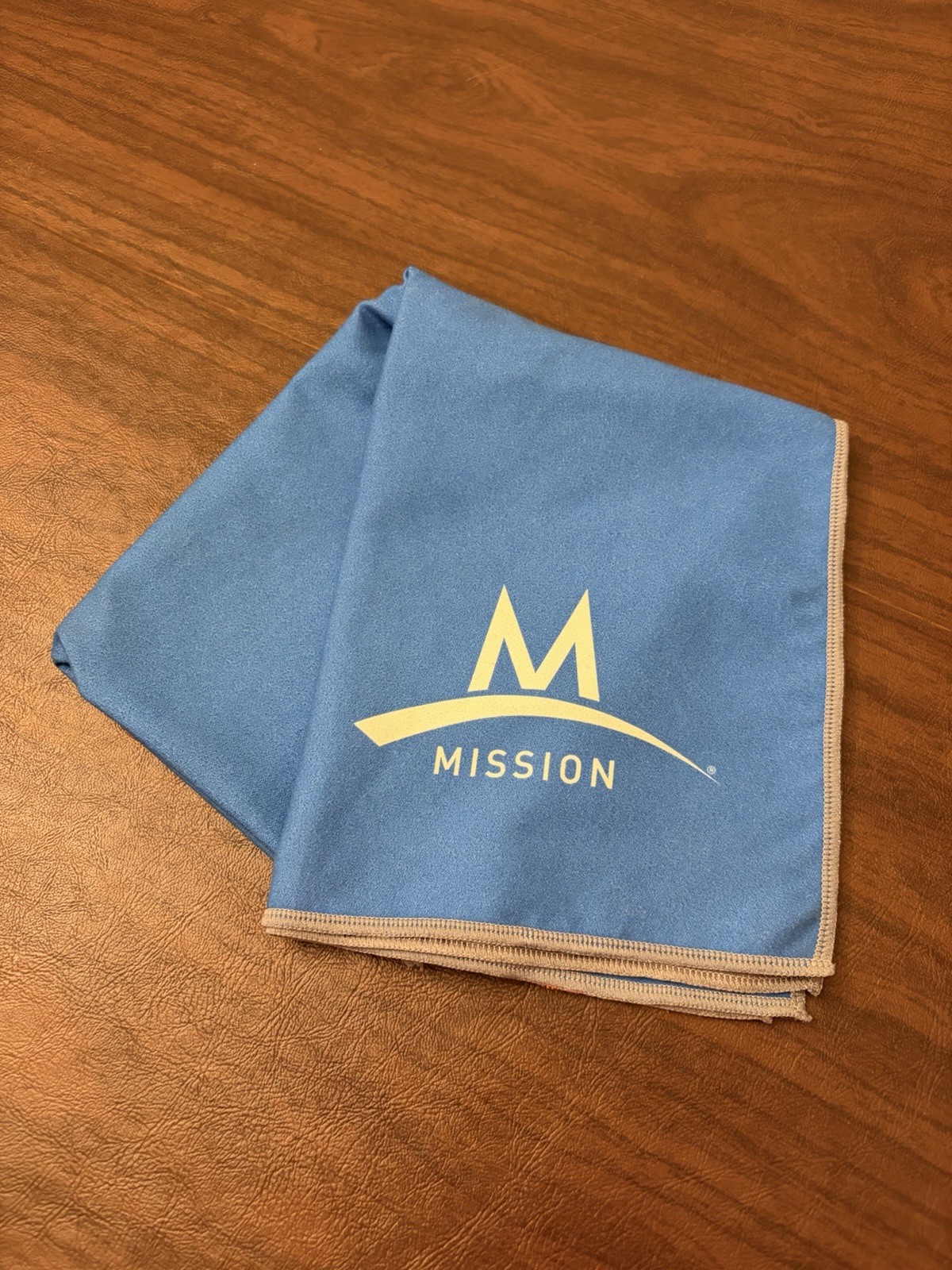 Mission Reusable Cooling Towel Blue 12" x 32” Enduracool Gym Sport Neck Sweat