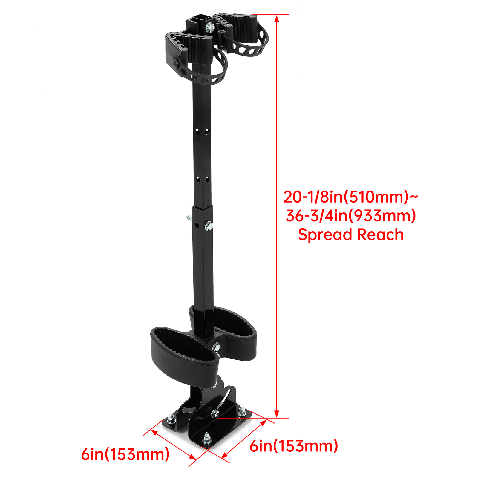 Fully Adjustable UTV Gun Mount Rack Adjustable Height Rifle Shotgun Holder
