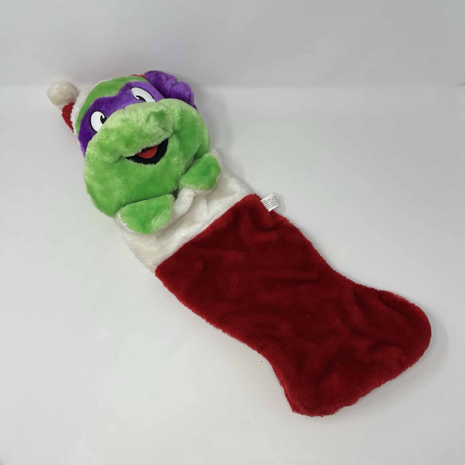 Vintage 1990 TMNT Teenage Mutant Ninja Turtle Donatello 20” Christmas Stocking
