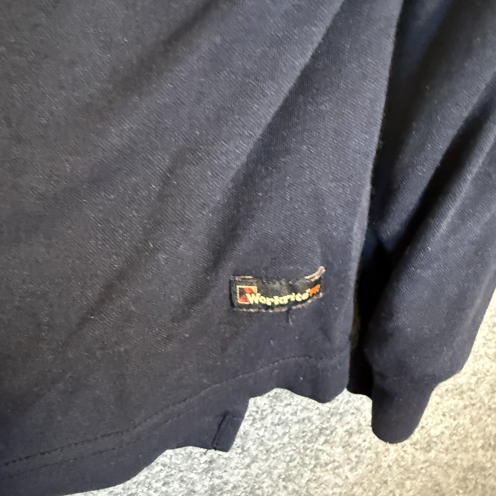 Workrite 2112 FR Shirt Men's XL Blue Long Sleeve Work Polo