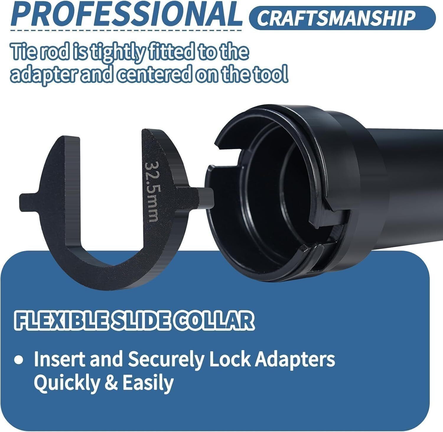 13pc Inner Tie Rod Removal Installation Tool Set with 12 SAE & Metric Adaptors !