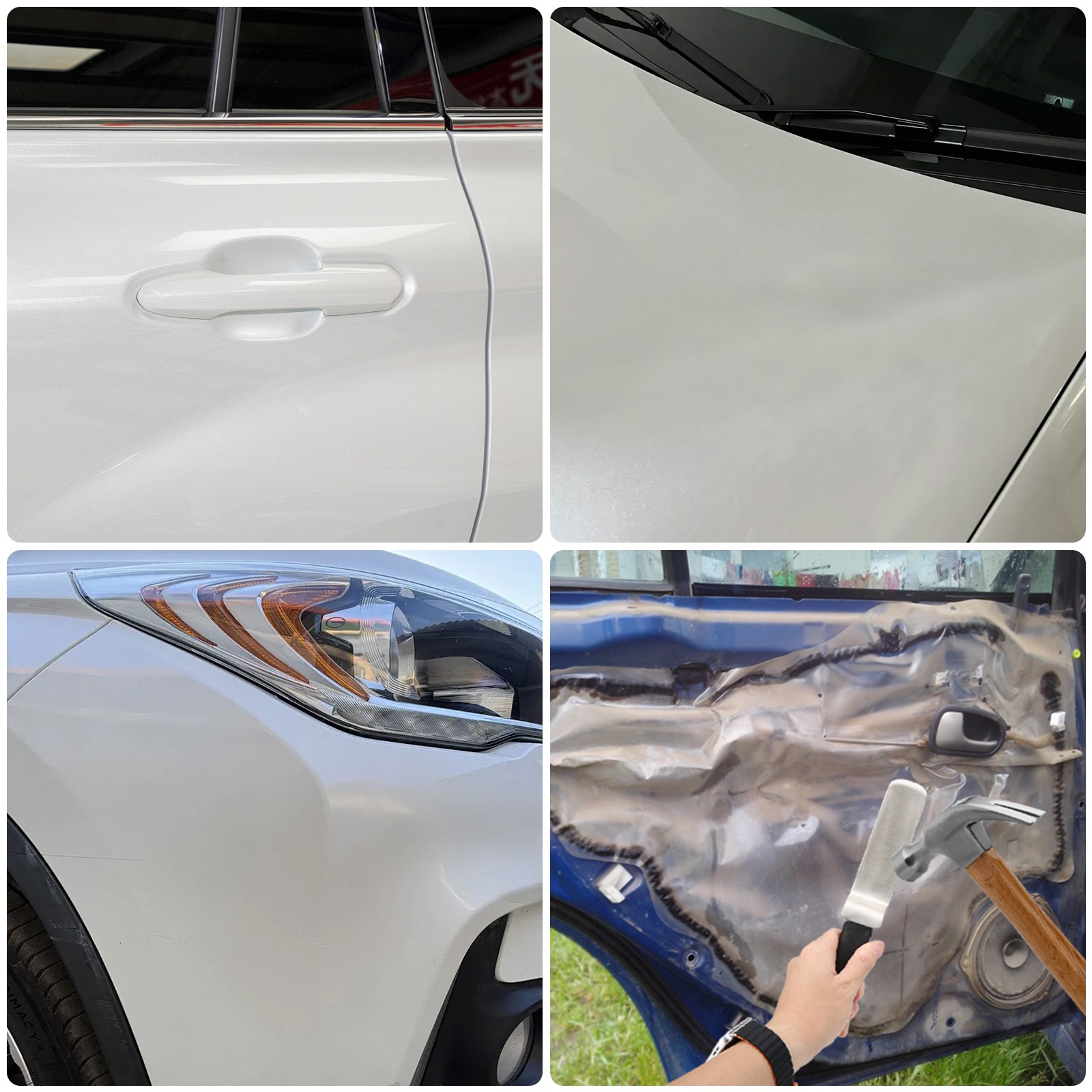 Car Dent Repair Tool Knockout Pad Paintless Body Sheet Metal Remover w/ Handle