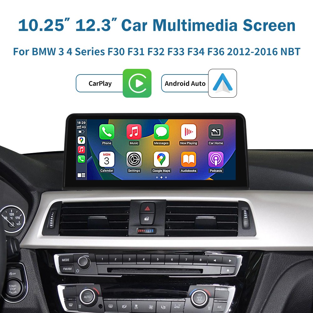 10.25"CarPlay Linux Touch Screen For BMW 3 4 serie F30 F31 F32 F33 F34 F36 NBT