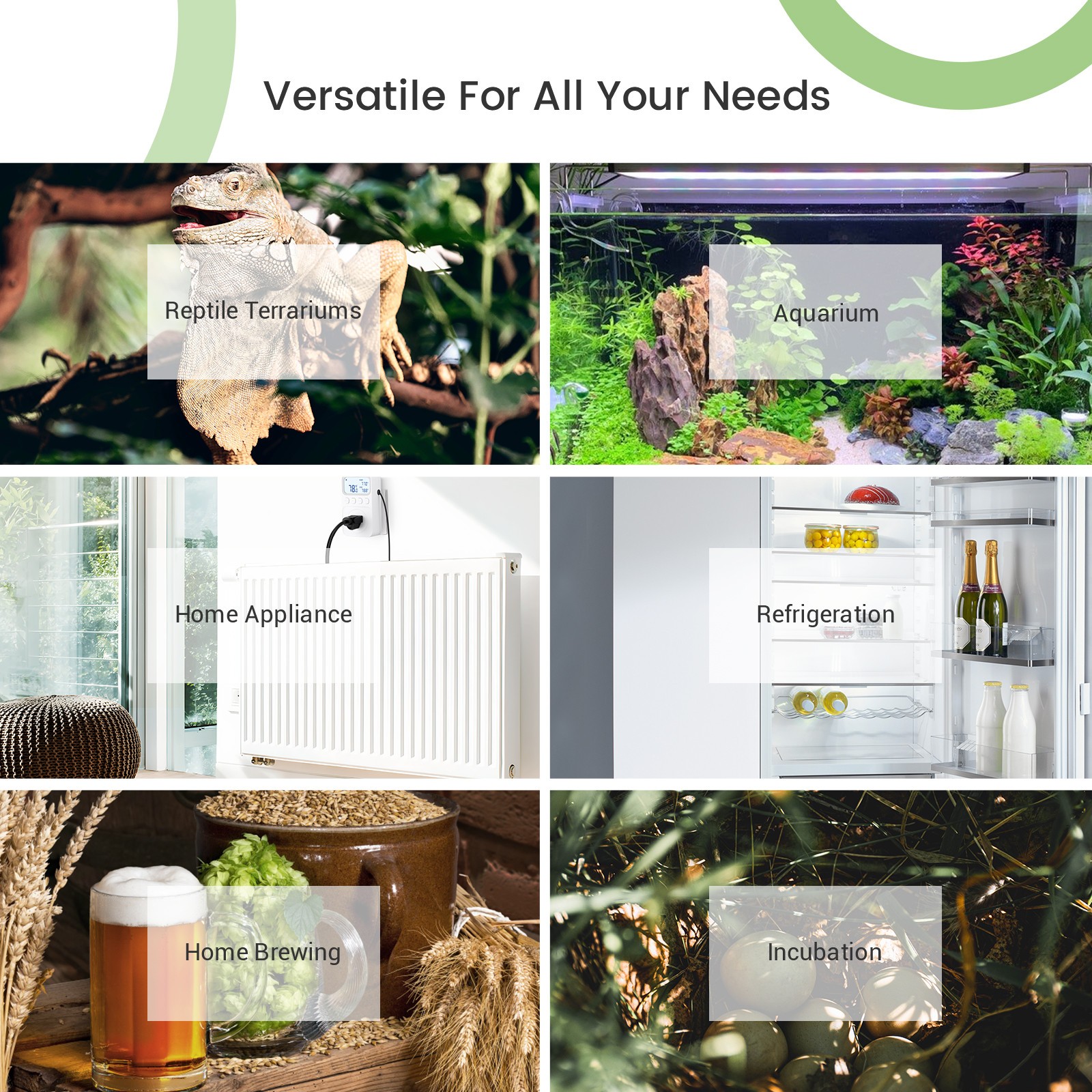 INKBIRD Plug in Thermostat 1800W Heating Cooling Temperature Controller Timer CF