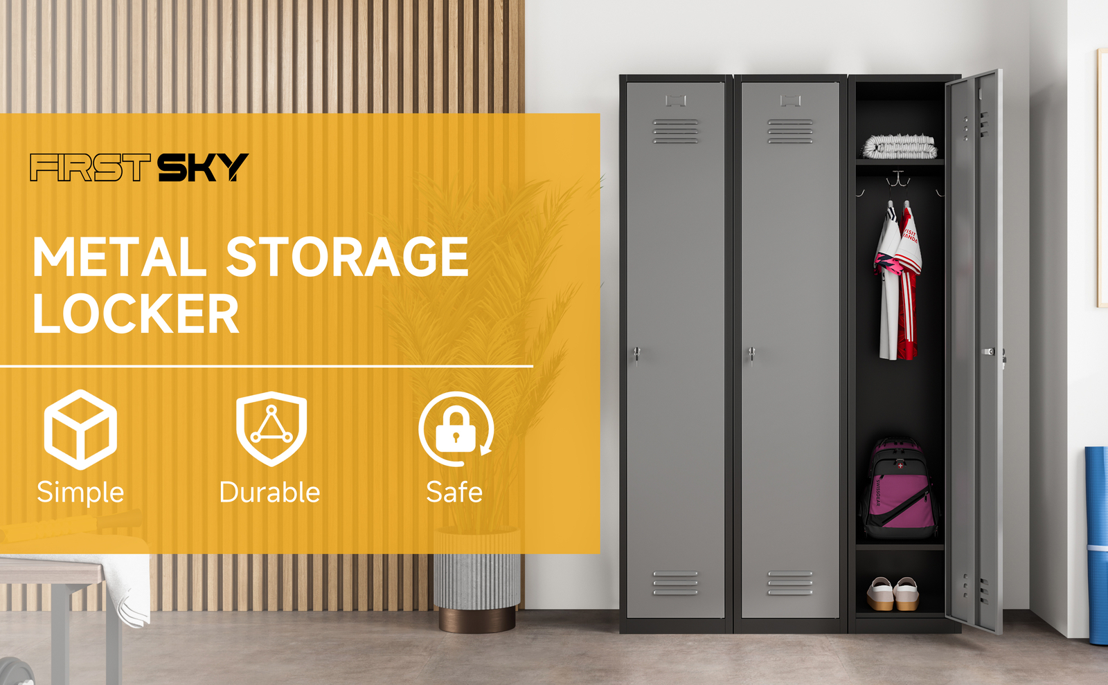 Storage Cabinet Metal Lockers Metal Storage Locker for Office School Gym Locker