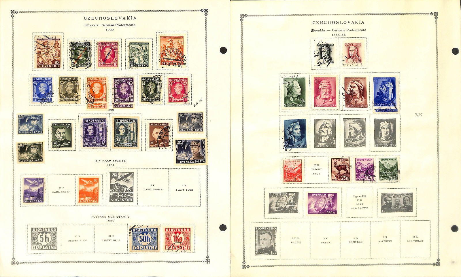 Czechoslovakia Stamp Collection on 50 Scott International Pages, 1918-1967 (BB)