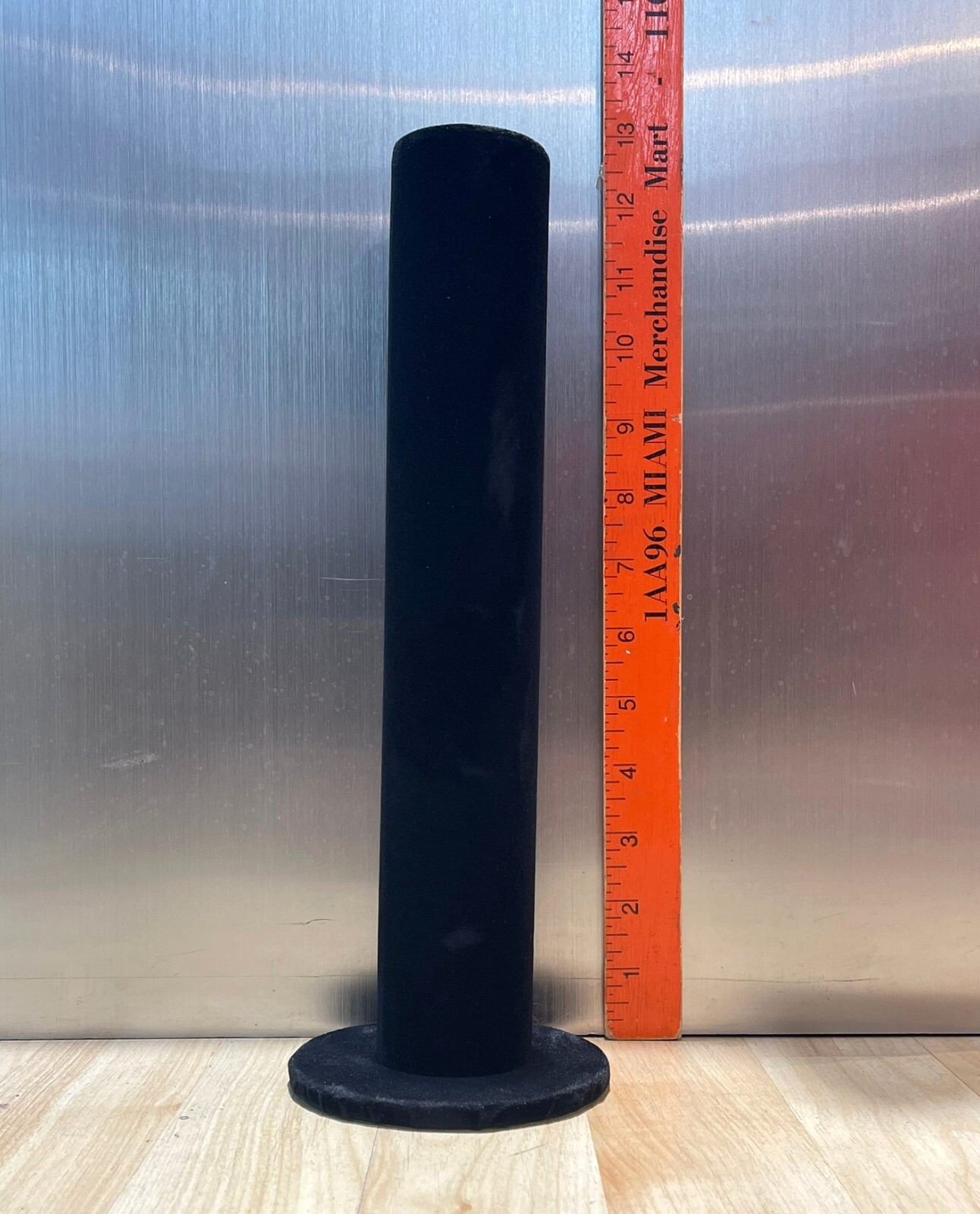 Dozen Black bracelet display stand. Two pieces. Velvet fabric. Wholesale Jewelry