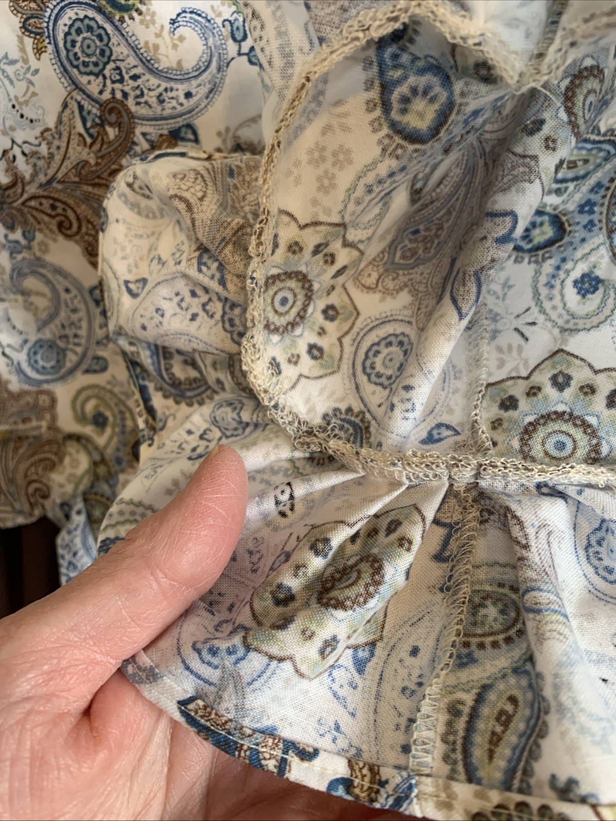 LG Outlander, Colonial, Lightweight Cotton Paisley Polonaise/Over Dress. NWOT