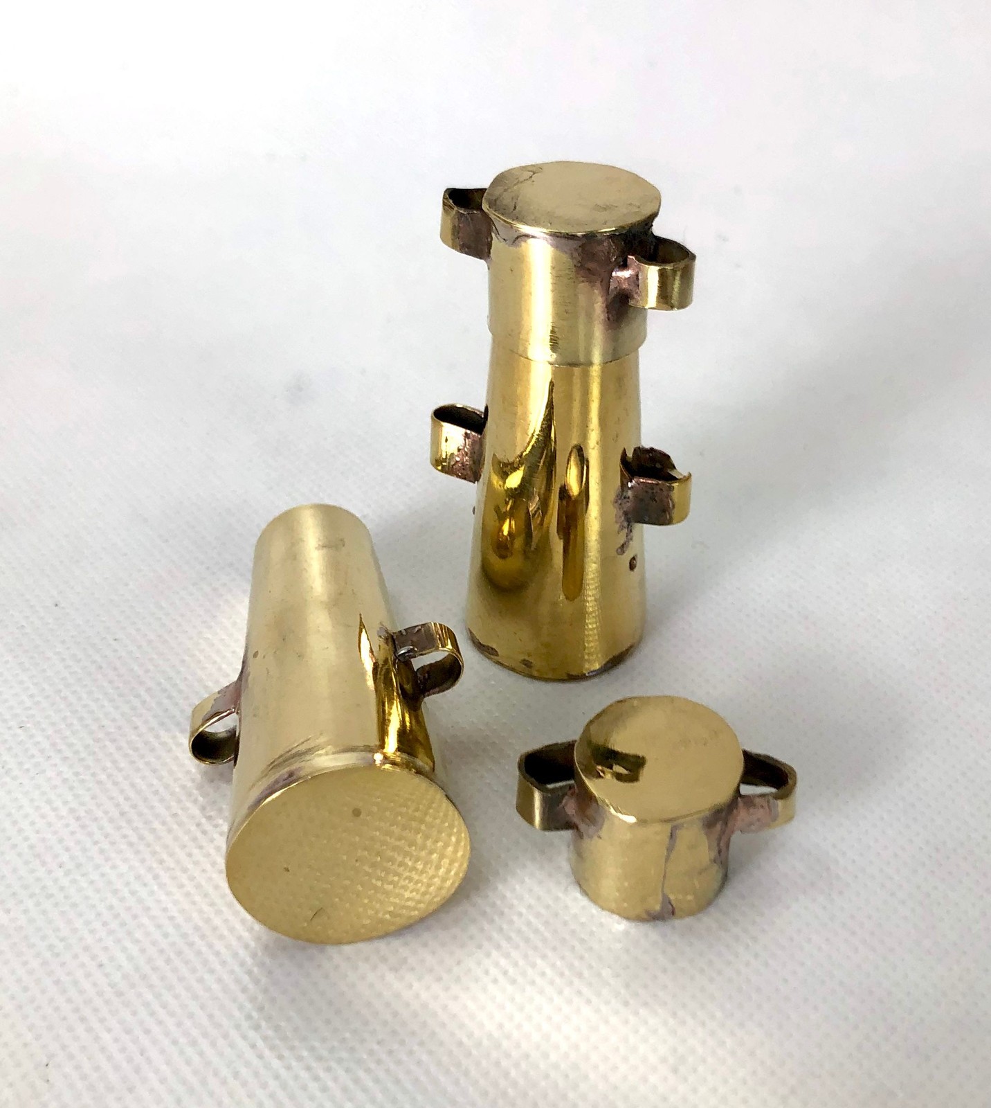 Brass Matchlock Chargers - Brass "Apostles" - 1 pair