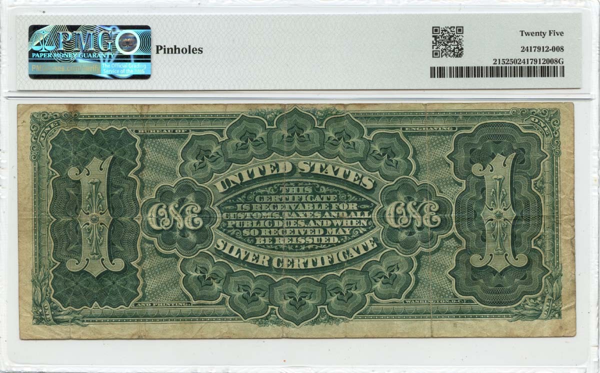 1886 $1 Silver Certificate FR#215 PMG VF25 Martha