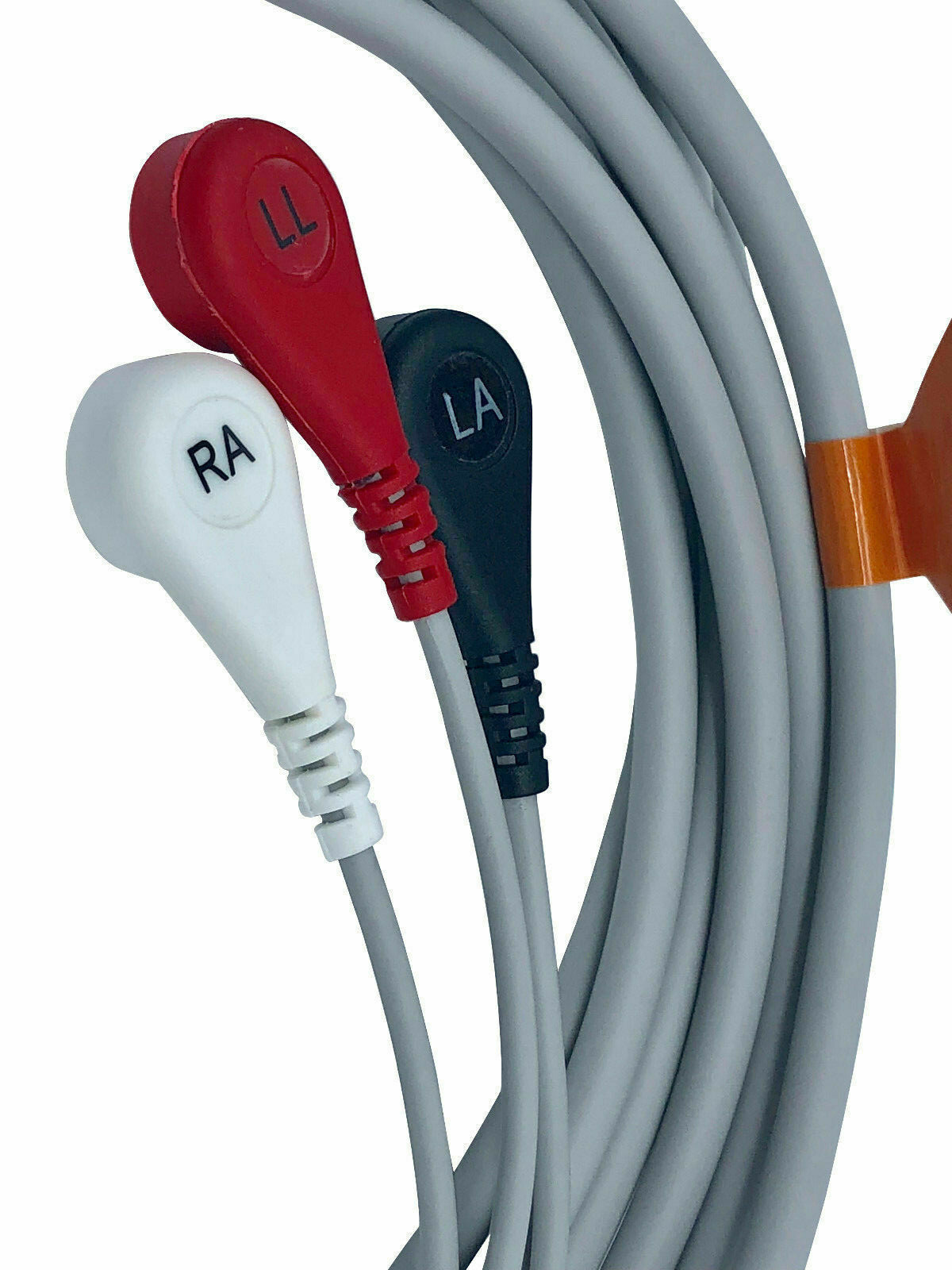 EKG ECG Cable 3 Lead Wire Snap Type for Patient Monitors 6 Pin AHA WARRANTY 9ft