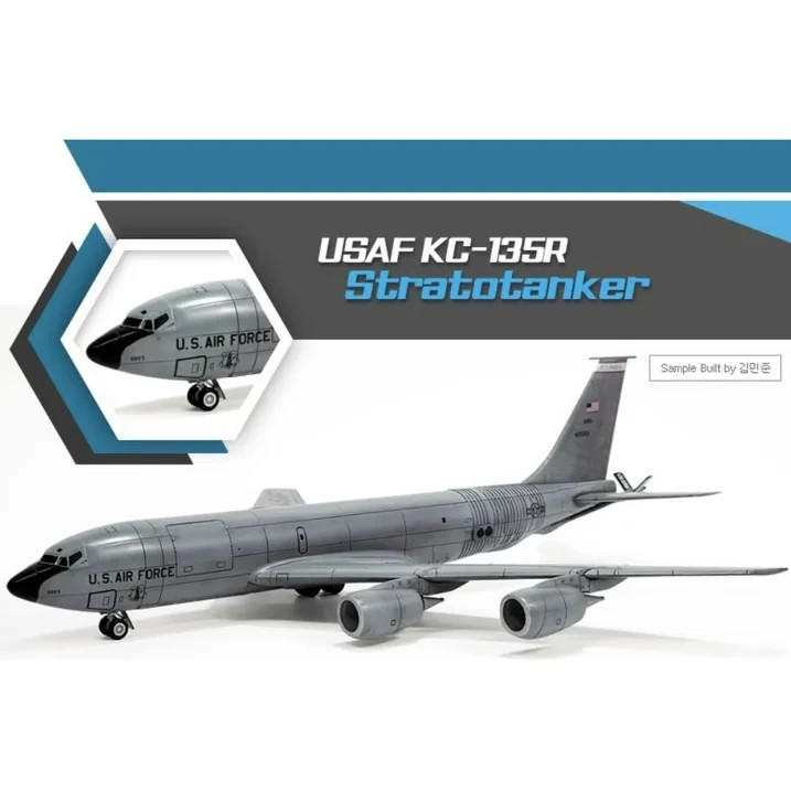 Boeing KC-135 KC-135R Stratotanker USAF 1/144 Scale Plastic Model Kit - Academy