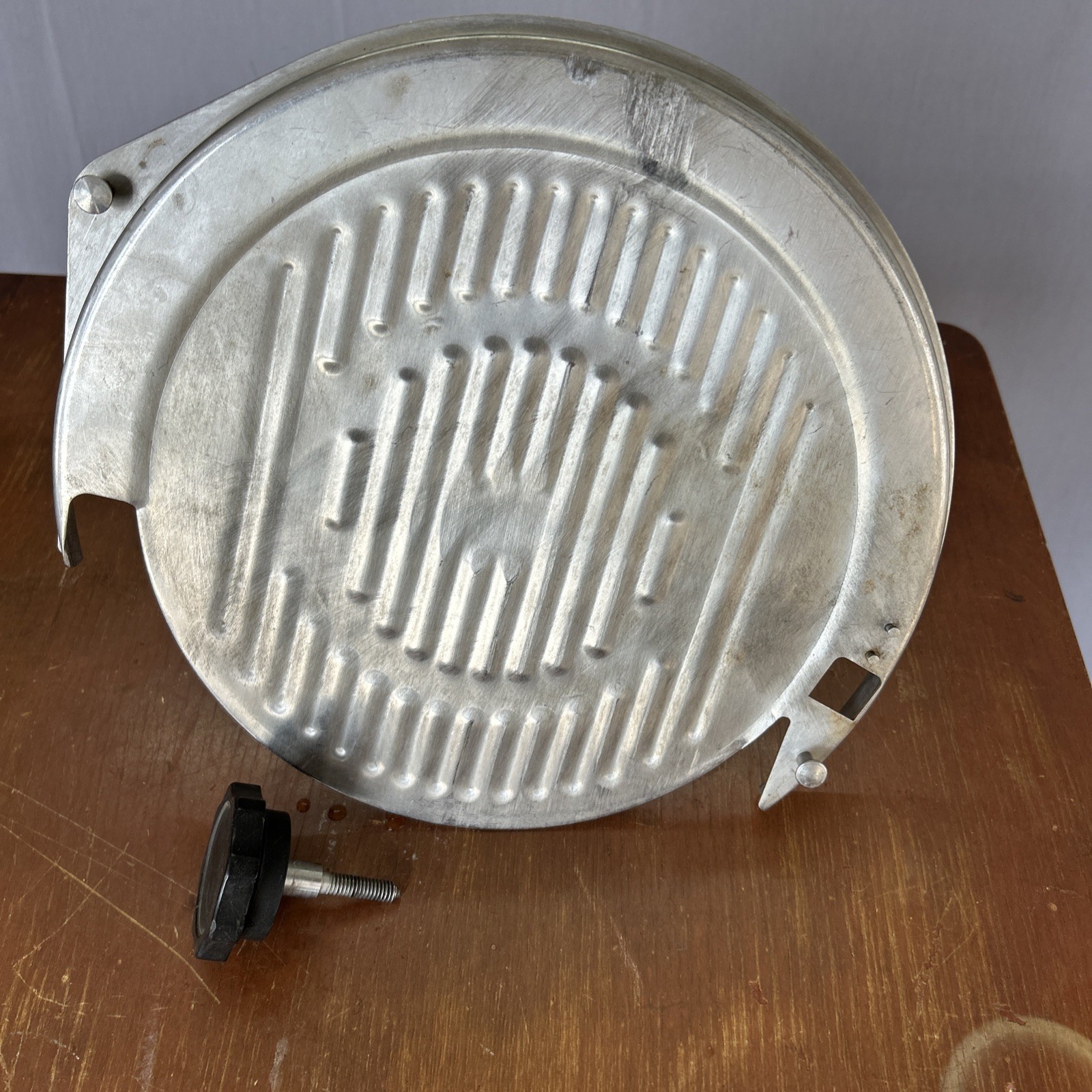 HOBART 512 Slicer Knife Guard Cover Assembly Stainless Steel with Set Screw 12”