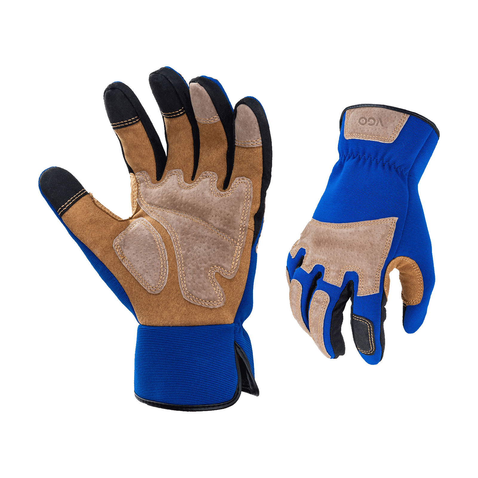 Vgo 1/2/3Pairs Garden Gloves Men,Safety Work Gloves,Puncture-proof(SL7475)
