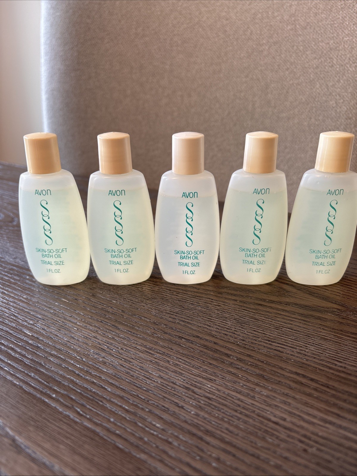 Avon Vtg Skin So Soft Original Bath Oil 1 Oz Trial Size 1984 Set Of 5 NEW Travel
