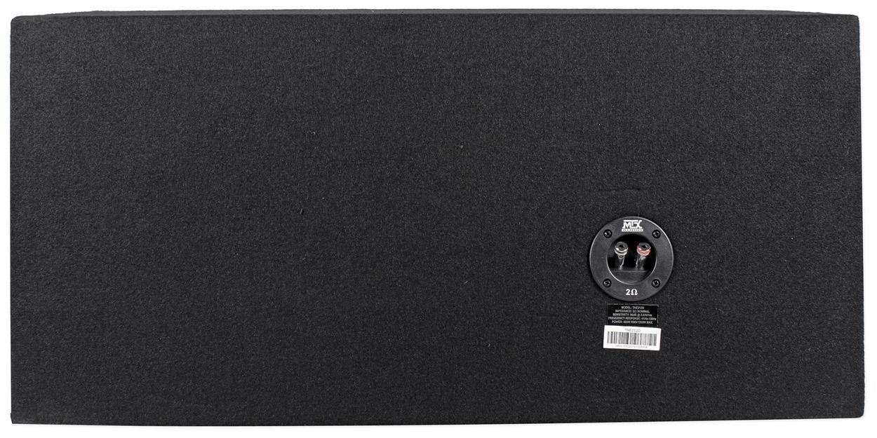 MTX Terminator TNE212D 1200 Watt 2 Ohm Dual 12” Subwoofers/Subs + Sealed Sub Box