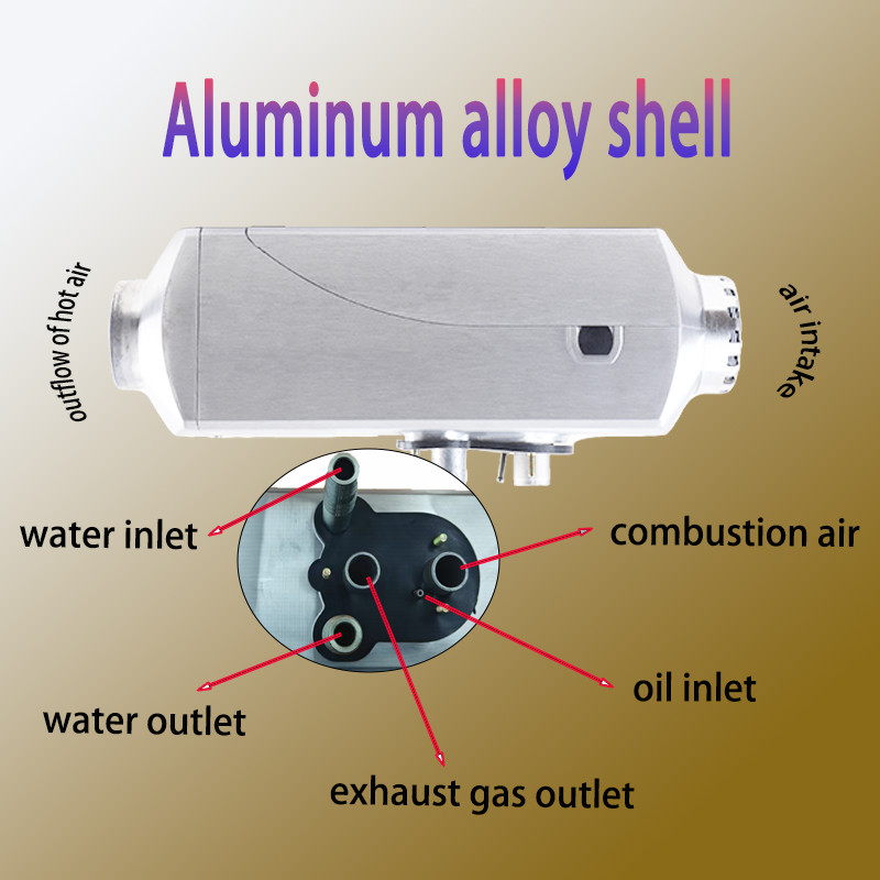 Diesel Heater 12V 8KW Air Water Heater with 2-way remote control LCD display