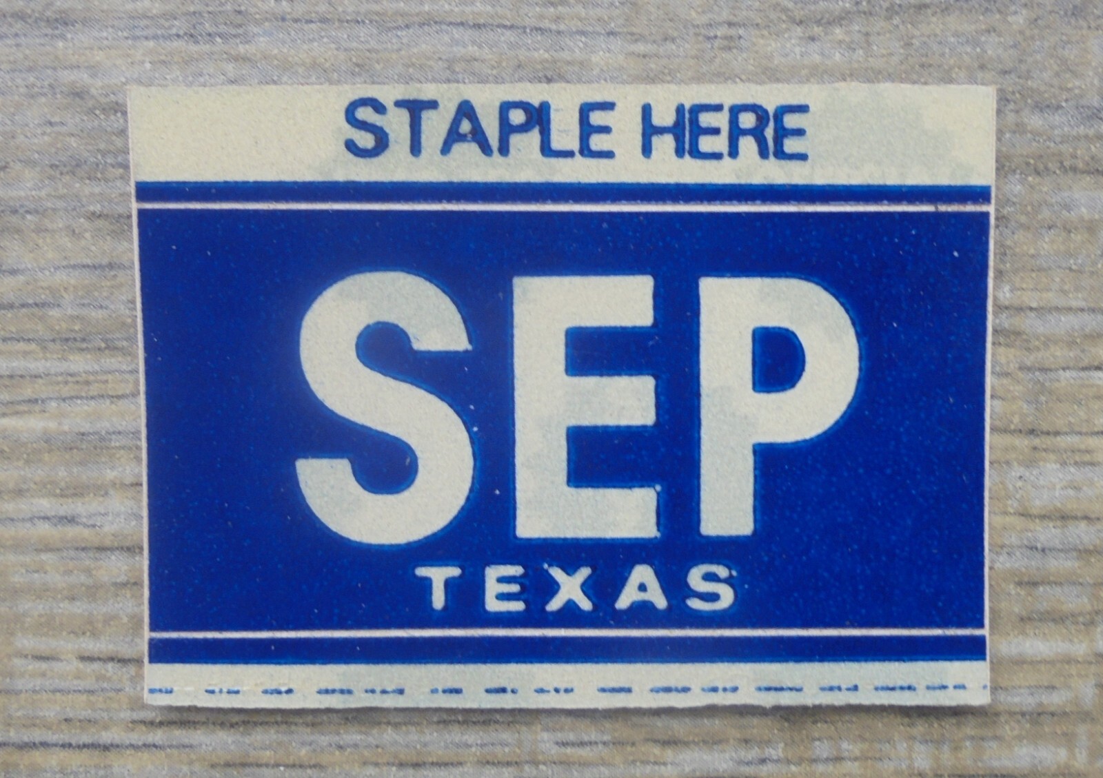 TEXAS MONTH "SEPTEMBER" RENEWAL STICKERNEW/UNUSED