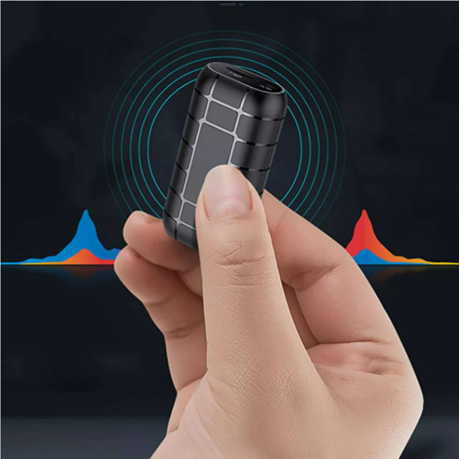 500 Hrs Mini Spy Voice Activated Recorder Digital Audio Magnetic 64GB MP3 Player