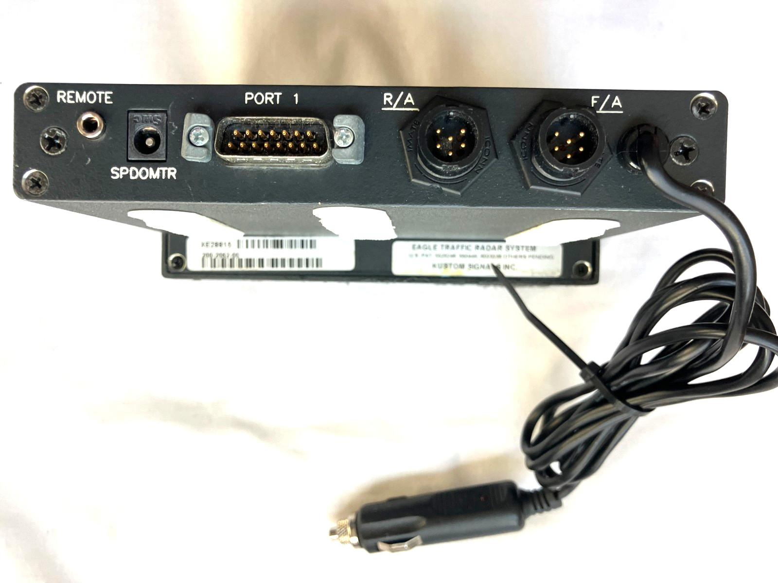 WORKING Kustom Signals Golden Eagle II Police Traffic Radar Display Control Unit