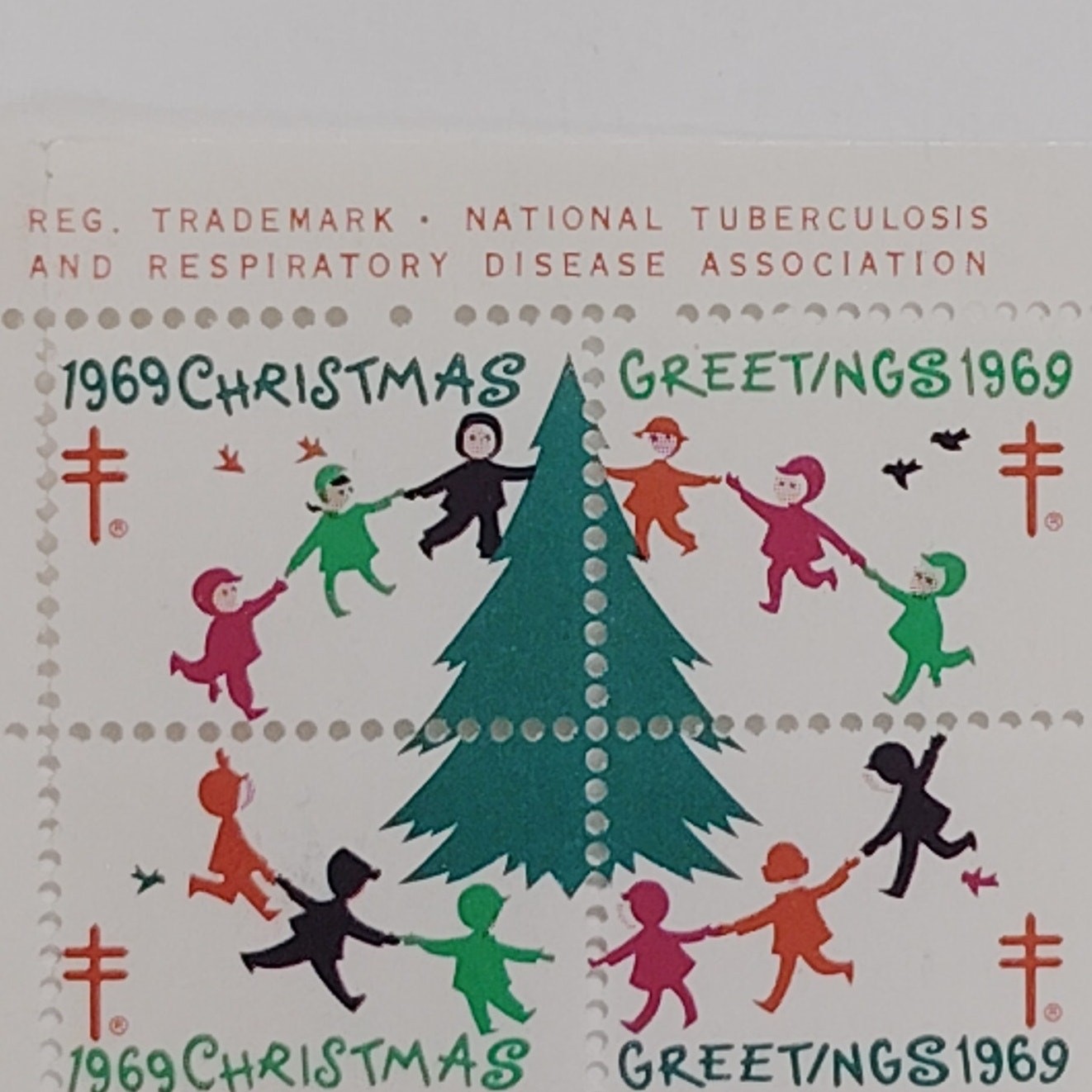 1969 Christmas Stamps - Tuberculosis & Resp. Disease Ass'n, Sheet of 60 +22 =82