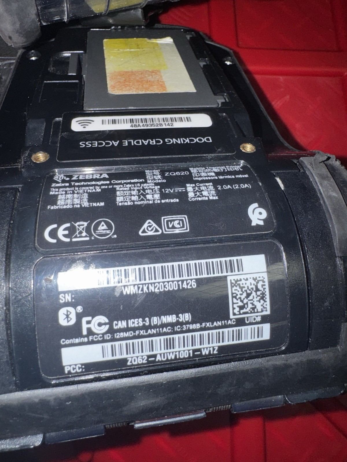 Zebra ZQ620 Mobile Barcode Label Printer