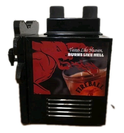 FIREBALL Whiskey Double Bottle Shot Chiller Refrigerated Beverage Dispenser