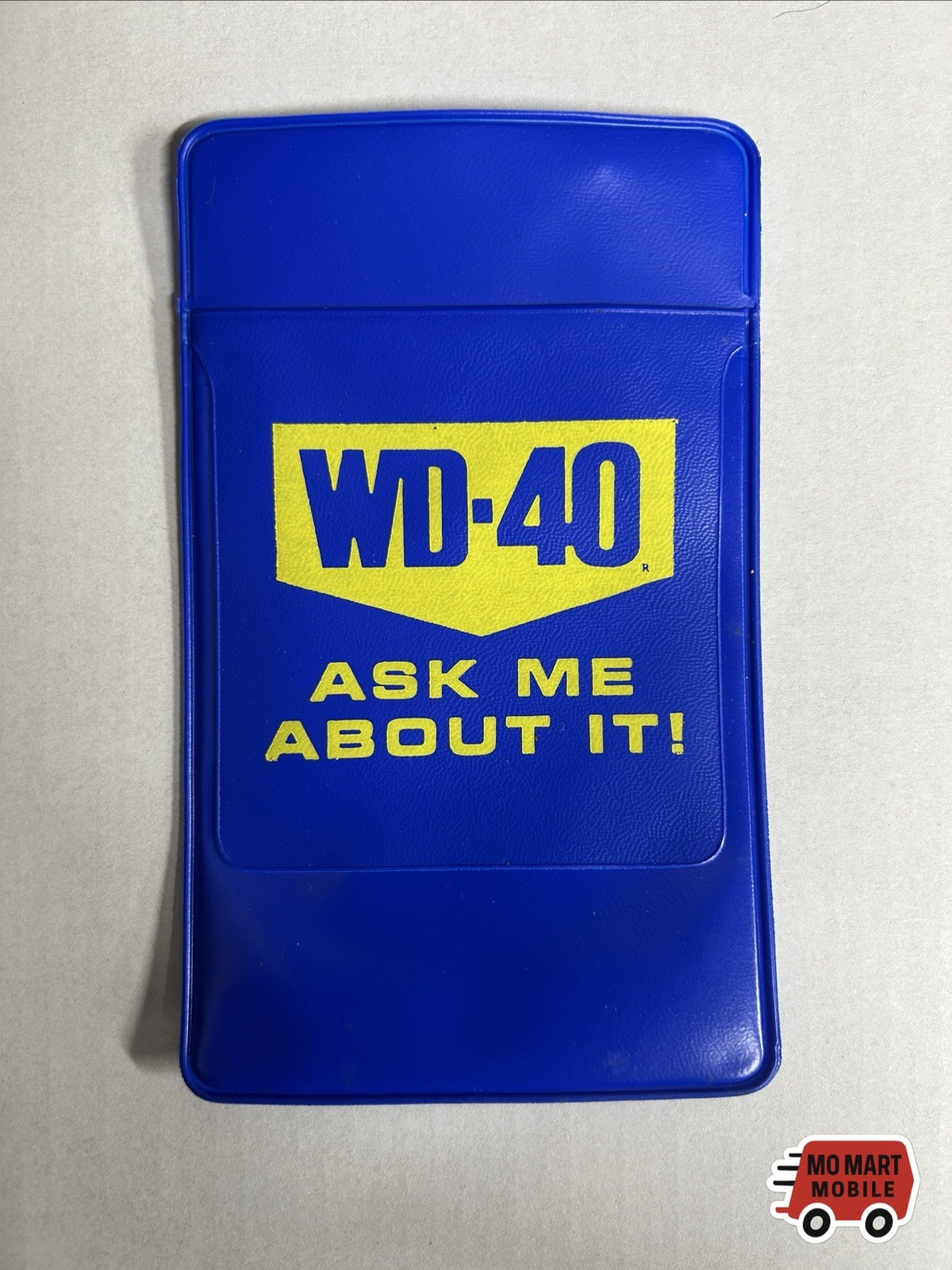 WD-40 Pocket Protector Ask Me About It! Vinyl Vintage Advertisement Pen Salesman