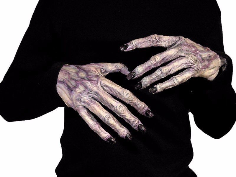 Creepy Long Finger Gloves Latex Hands Halloween Costume Haunted House Monster