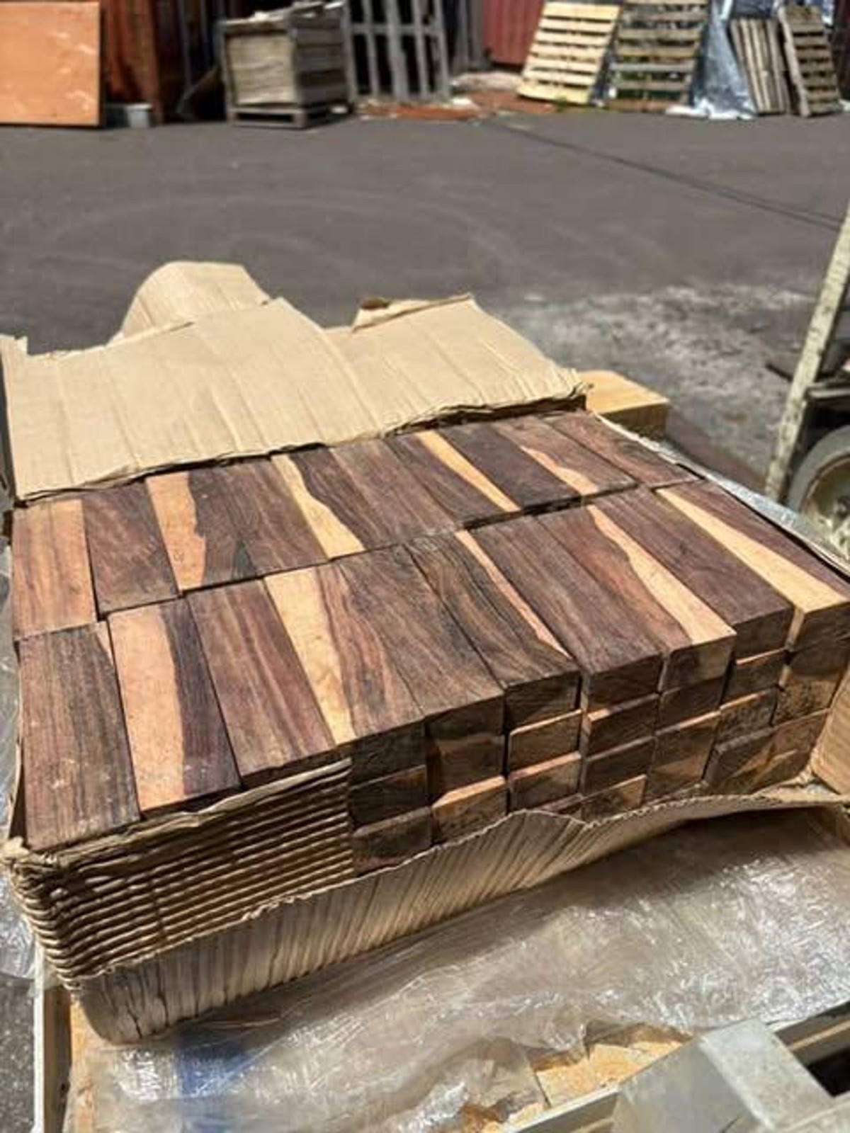 1.5" x 1" x 5" Cocobolo Blanks (Pack of 20 pcs)