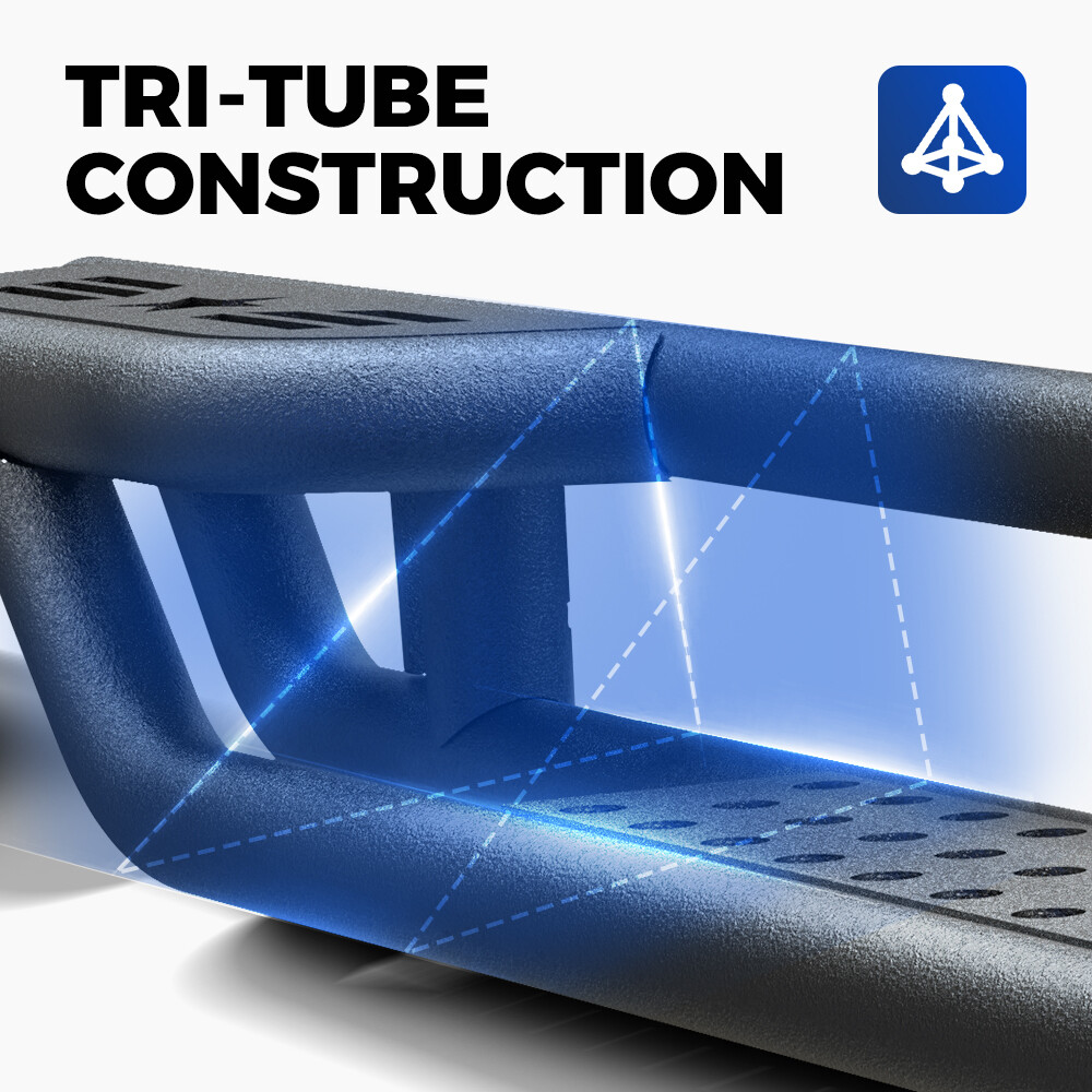 6" Drop Running Boards For 2015-2025 Ford F150 Regular Cab Side Step Nerf Bars