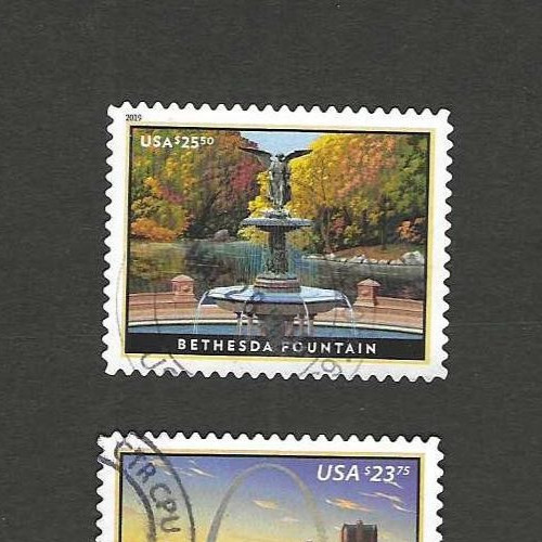 Z10 USA Bathesda  sc #5348 Fountain express stamp used Quite rare!
