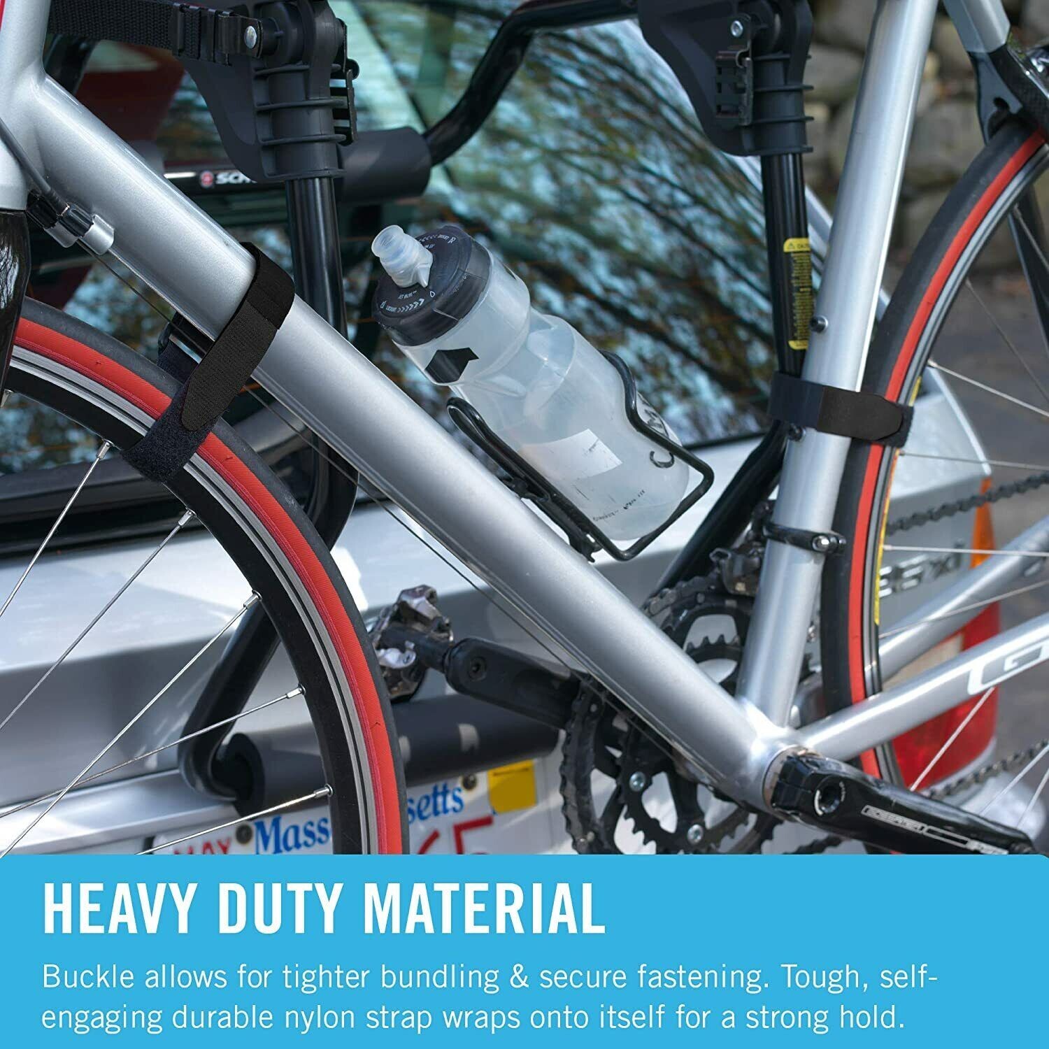 VELCRO Brand Bulk Pack 12 Reusable Fastening Cable Straps with Buckle Variety"""