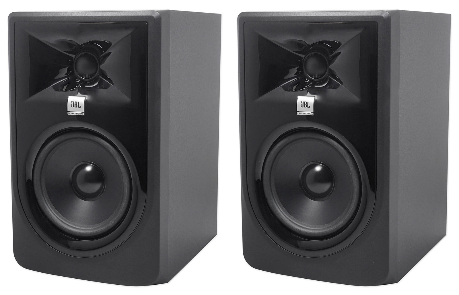 (2) JBL 305P MkII 5" 2-Way Active Powered Studio Reference Monitors Speakers