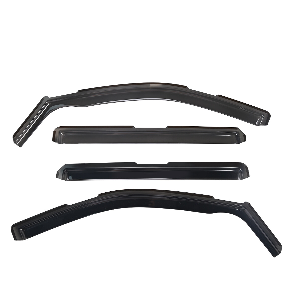 In-Channel Window Visors Sun Rain Guards For GMC Sierra 1500 Crew Cab 2019-2025