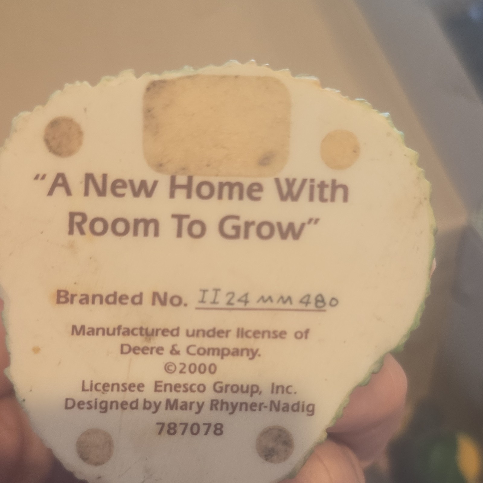 John Deere Set of 4 Resin Cow Figurines Farm Scene Collectibles Enesco Display