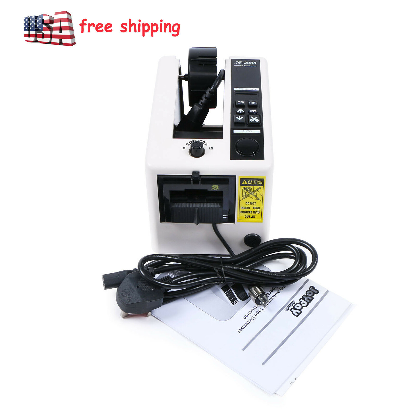 JF-2000 Automatic Auto Tape Dispensers Electric Adhesive Tape Cutter 18W 110V